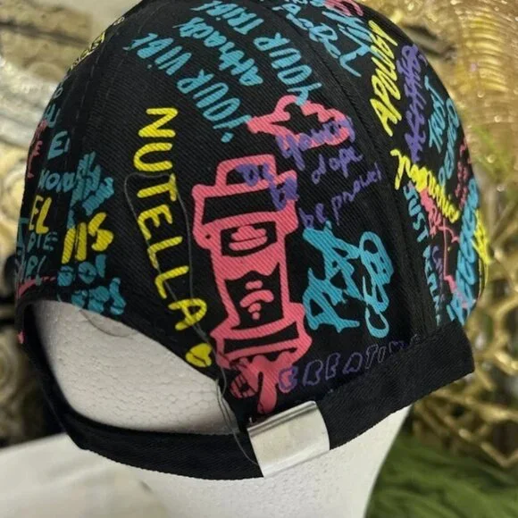 Graffiti Hiphop Hipster Baseball Cap, Cool Baseball Cap - Picture 2 of 6